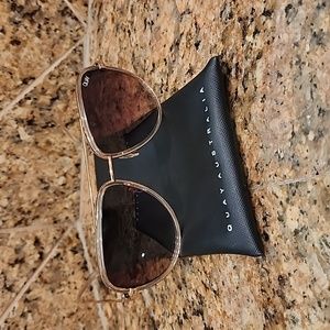 Quay All In Retro Aviator Sunglasses